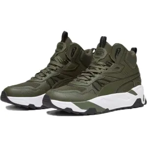 Puma TRINITY MID HYBRID Pánska voľnočasová obuv, khaki, veľkosť 40