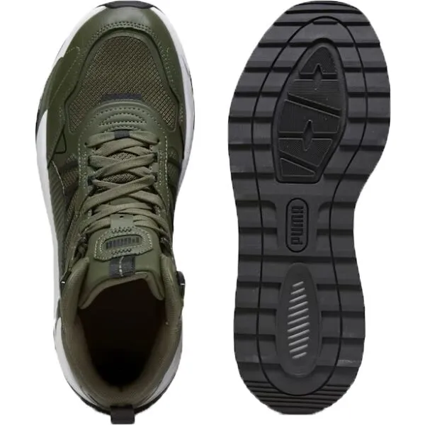 Puma TRINITY MID HYBRID Pánska voľnočasová obuv, khaki, veľkosť 40