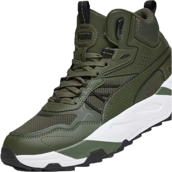 Puma TRINITY MID HYBRID Pánska voľnočasová obuv, khaki, veľkosť 40