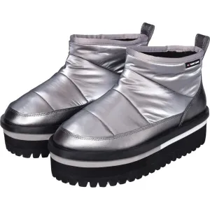 Tommy Hilfiger PADDED CLEAT FLATFORM ANKLE BOOTS Dámska obuv, strieborná, veľkosť