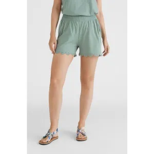 O'Neill SMOCKED SHORTS Dámske šortky, svetlo zelená, veľkosť