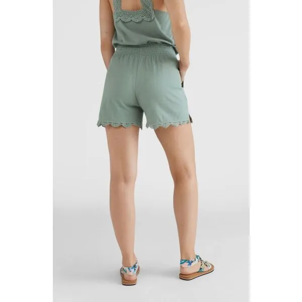 O'Neill SMOCKED SHORTS Dámske šortky, svetlo zelená, veľkosť