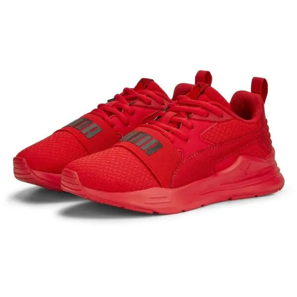 Puma WIRED RUN PURE JR Juniorská vychádzková obuv, červená, veľkosť 37
