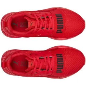 Puma WIRED RUN PURE JR Juniorská vychádzková obuv, červená, veľkosť 37