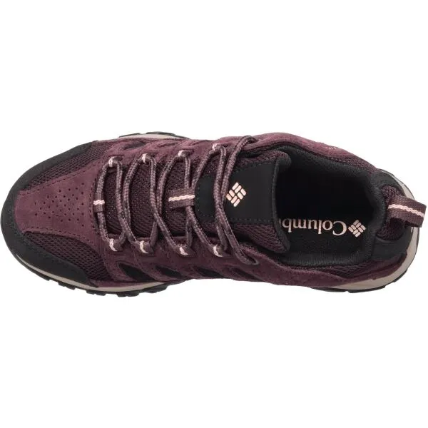 Columbia CRESTWOOD LOW W Dámska outdoorová obuv, vínová, veľkosť 41