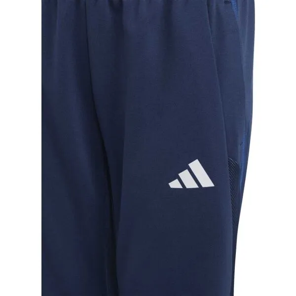 adidas TIRO 23 PANTS Juniorské tepláky, tmavo modrá, veľkosť