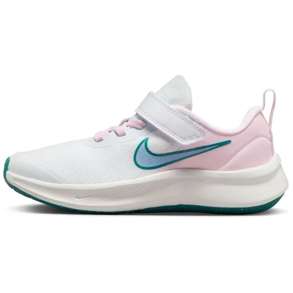 Nike STAR RUNNER 3 PSV Dievčenská voľnočasová obuv, biela, veľkosť 27.5