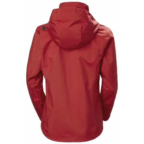 Helly Hansen CREW HOODED JACKET 2.0 W Dámska jachtárska bunda, červená, veľkosť