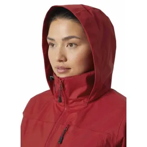 Helly Hansen CREW HOODED JACKET 2.0 W Dámska jachtárska bunda, červená, veľkosť