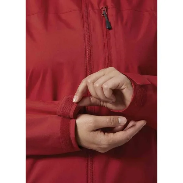 Helly Hansen CREW HOODED JACKET 2.0 W Dámska jachtárska bunda, červená, veľkosť