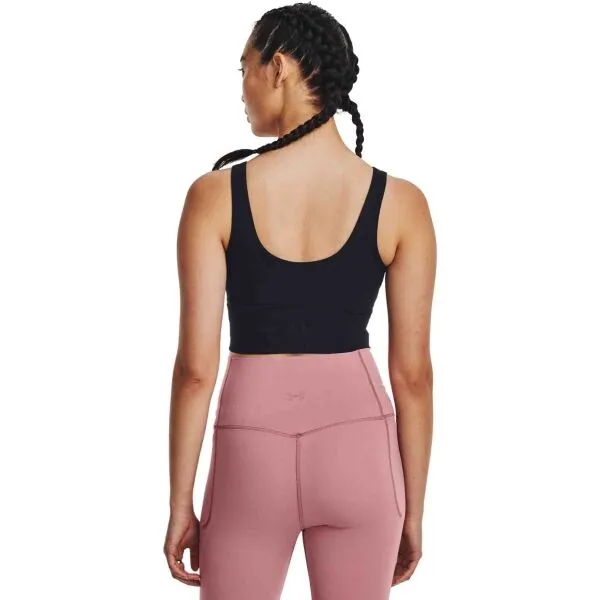 Under Armour MERIDIAN FITTED CROP Športová podprsenka, čierna, veľkosť