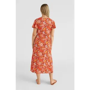 O'Neill KNOT FRONT DRESS Dámske šaty, červená, veľkosť