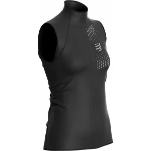 Compressport HURRICANE WINDPROOF VEST W Dámska vetruodolná vesta, čierna, veľkosť