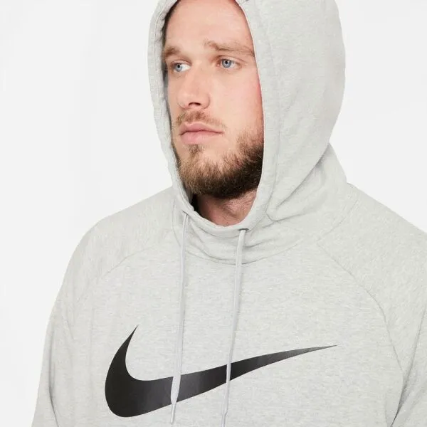 Nike DRY HOODIE PO SWOOSH M Pánska tepláková mikina, sivá, veľkosť
