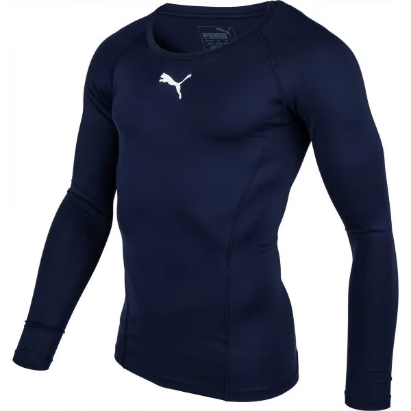 Puma LIGA BASELAYER TEE LS Pánske funkčné tričko, tmavo modrá, veľkosť
