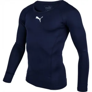Puma LIGA BASELAYER TEE LS Pánske funkčné tričko, tmavo modrá, veľkosť