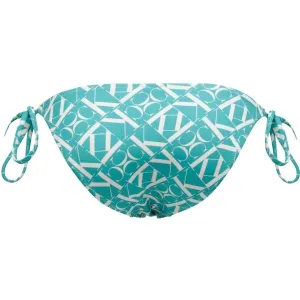 Calvin Klein STRING SIDE TIE-PRINT Dámsky spodný diel plaviek, tyrkysová, veľkosť