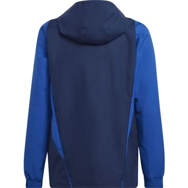 adidas TIRO23 C JACKET Chlapčenská futbalová bunda, tmavo modrá, veľkosť