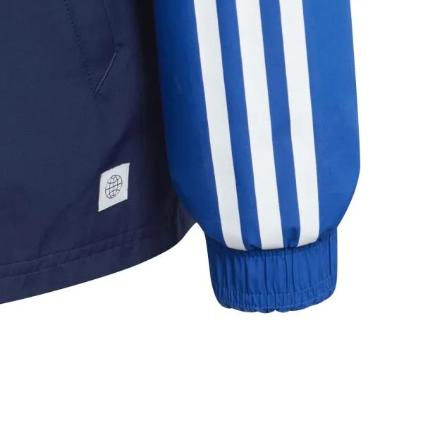 adidas TIRO23 C JACKET Chlapčenská futbalová bunda, tmavo modrá, veľkosť