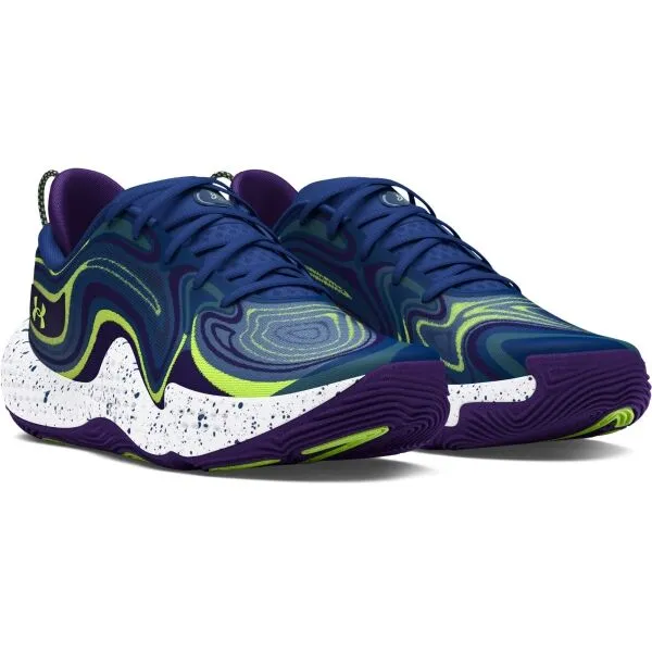 Under Armour SPAWN 6 SOS Pánska basketbalová obuv, modrá, veľkosť 41
