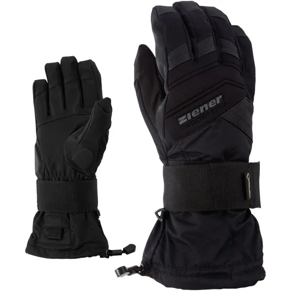 Ziener MEDICAL GTX Pánske snowboardové rukavice, čierna, veľkosť