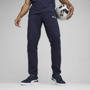Puma TEAMFINAL CASUALS PANTS Pánske športové tepláky, tmavo modrá, veľkosť