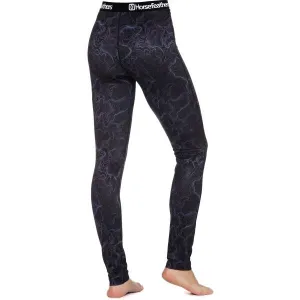 HORSEFEATHERS Termo nohavice Mirra - contour lines BLACK velikost S