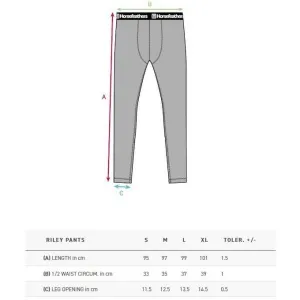 HORSEFEATHERS Termo nohavice Riley - depth BLUE velikost S