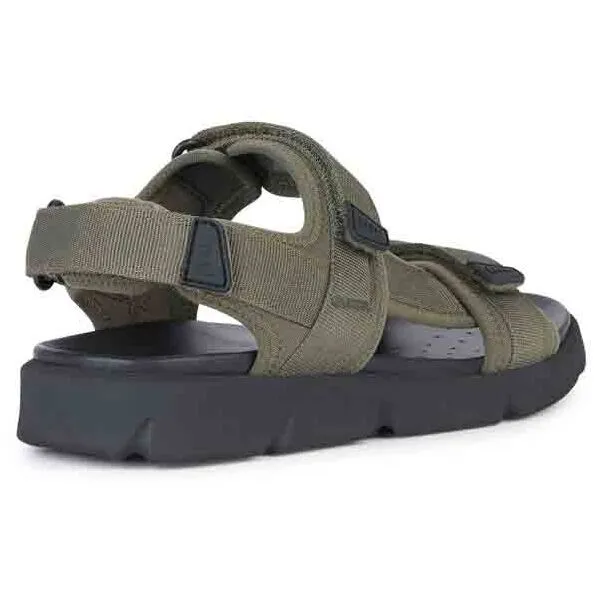 Geox XAND 2S A Pánske sandále, khaki, veľkosť