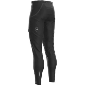 Compressport HURRICANE WATERPROOF 10/10 Pánske bežecké nohavice, čierna, veľkosť