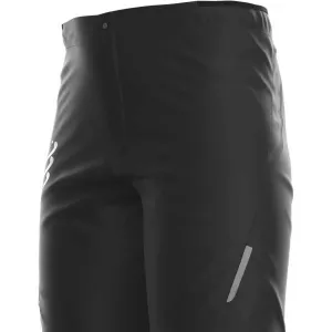Compressport HURRICANE WATERPROOF 10/10 Pánske bežecké nohavice, čierna, veľkosť