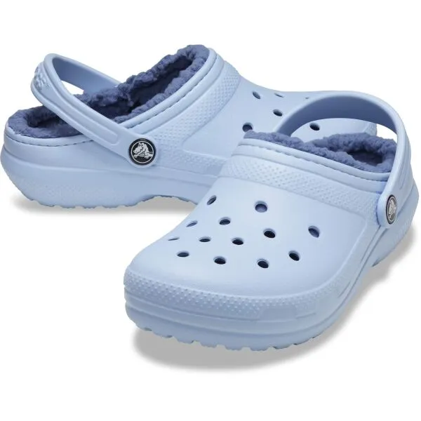 Crocs CLASSIC LINED CLOG T Dievčenská nazúvacia obuv, svetlomodrá, veľkosť 20/21