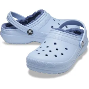 Crocs CLASSIC LINED CLOG T Dievčenská nazúvacia obuv, svetlomodrá, veľkosť 20/21