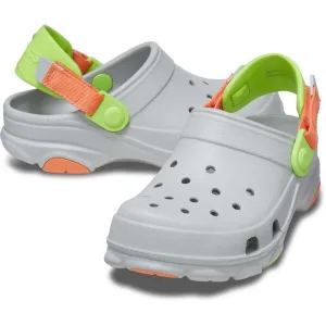 Crocs CLASSIC ALL-TERRAIN CLOG K Detská nazúvacia obuv, sivá, veľkosť 32/33