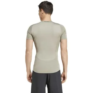 adidas TECHFIT COMPRESSION TRAINING T-SHIRT Pánske fitness tričko, sivá, veľkosť
