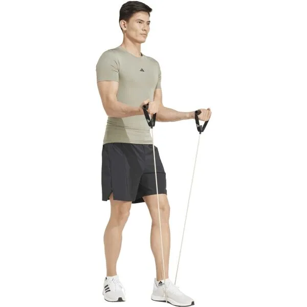 adidas TECHFIT COMPRESSION TRAINING T-SHIRT Pánske fitness tričko, sivá, veľkosť