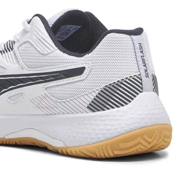 Puma SOLARFLASH JR II Juniorská halová obuv, biela, veľkosť 33