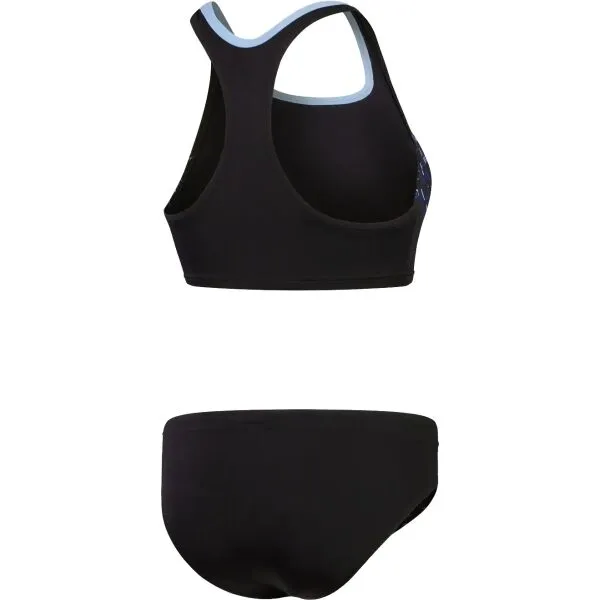 Speedo PLACEMENT 2 PIECE Dámske dvojdielne plavky, čierna, veľkosť