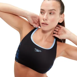 Speedo PLACEMENT 2 PIECE Dámske dvojdielne plavky, čierna, veľkosť
