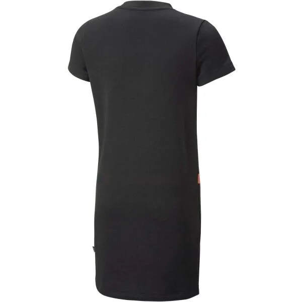 Puma ESSENTIALS + LOGO DRESS TR G Dievčenské šaty, čierna, veľkosť