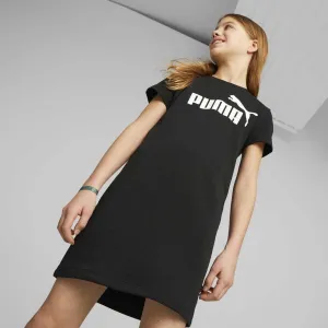 Puma ESSENTIALS + LOGO DRESS TR G Dievčenské šaty, čierna, veľkosť
