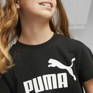 Puma ESSENTIALS + LOGO DRESS TR G Dievčenské šaty, čierna, veľkosť