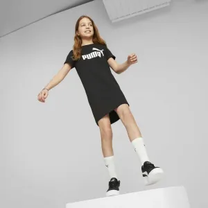Puma ESSENTIALS + LOGO DRESS TR G Dievčenské šaty, čierna, veľkosť