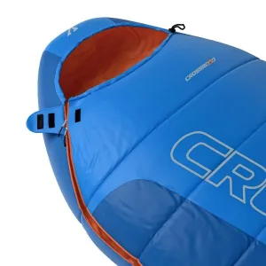 Crossroad MIRAGE 210 Páperový spací vak, modrá, veľkosť 210 cm - ľavy zips
