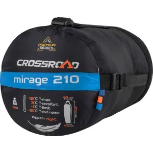 Crossroad MIRAGE 210 Páperový spací vak, modrá, veľkosť 210 cm - ľavy zips