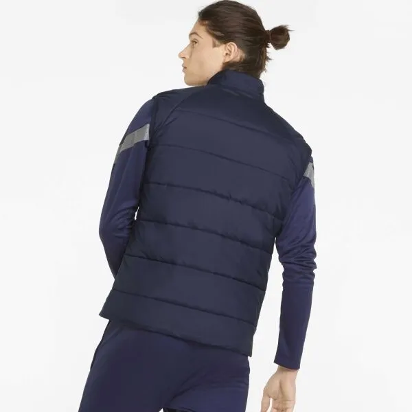 Puma TEAM LIGA VEST JACKET Futbalová bunda, tmavo modrá, veľkosť