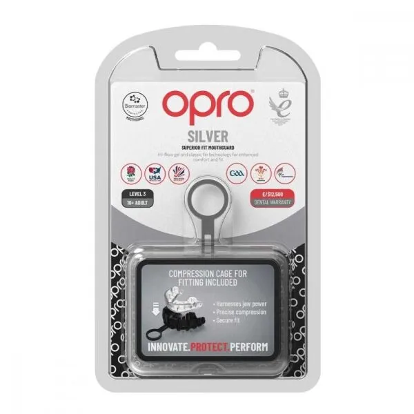 Opro SILVER Chránič zubov, transparentná, veľkosť UNI