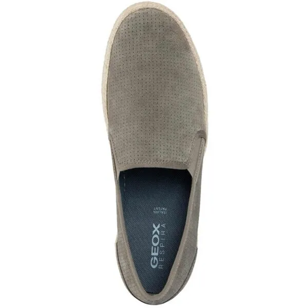 Geox U PANTELLERIA A Pánske espadrilky, sivá, veľkosť