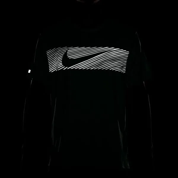 Nike MILER FLASH Pánske bežecké tričko, svetlo zelená, veľkosť