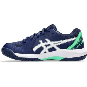 ASICS GEL-DEDICATE 8 GS Detská tenisová obuv, tmavo modrá, veľkosť 37